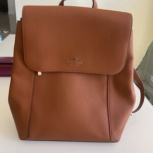 kate spade Leather Backpack in Camel Brown